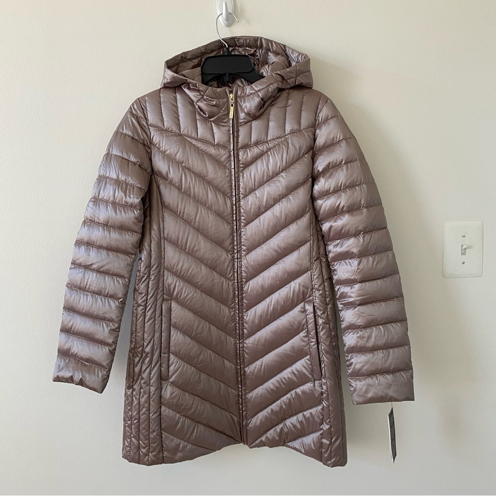 Ellen Tracy Women’s Packable Down Lightweight Quilt Puffer Jacket Bronze NEW